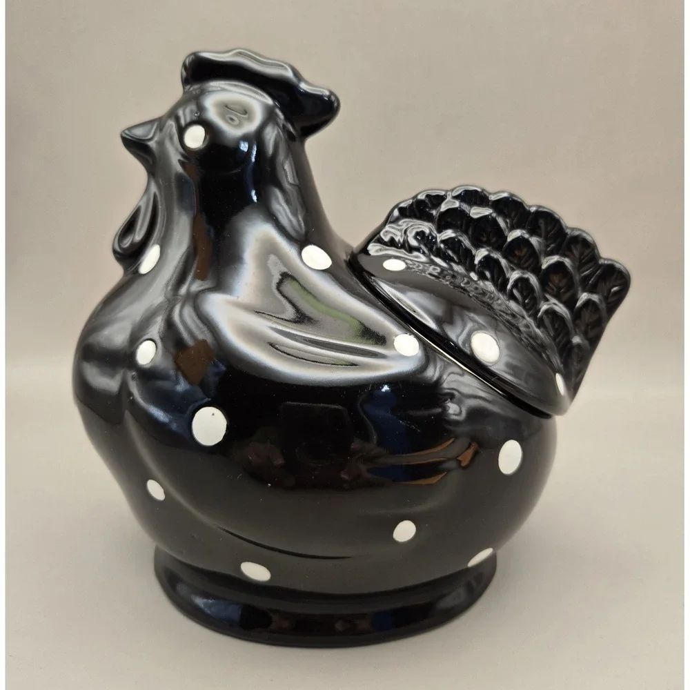 Vintage Chicken Tea Or Sugar Bowl Polkadots - Temptations By Tara B#27
